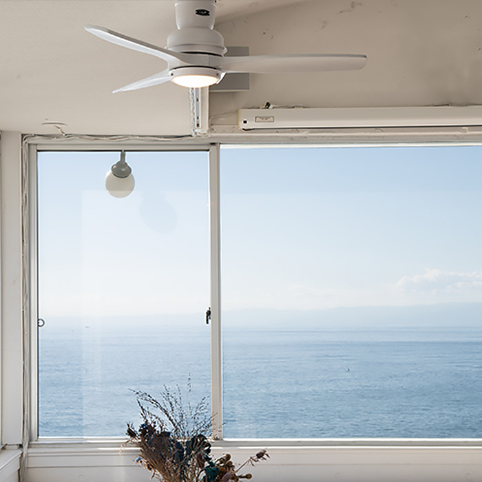 シーリングファンライト｜ホワイト・リモコン・HERMOSA