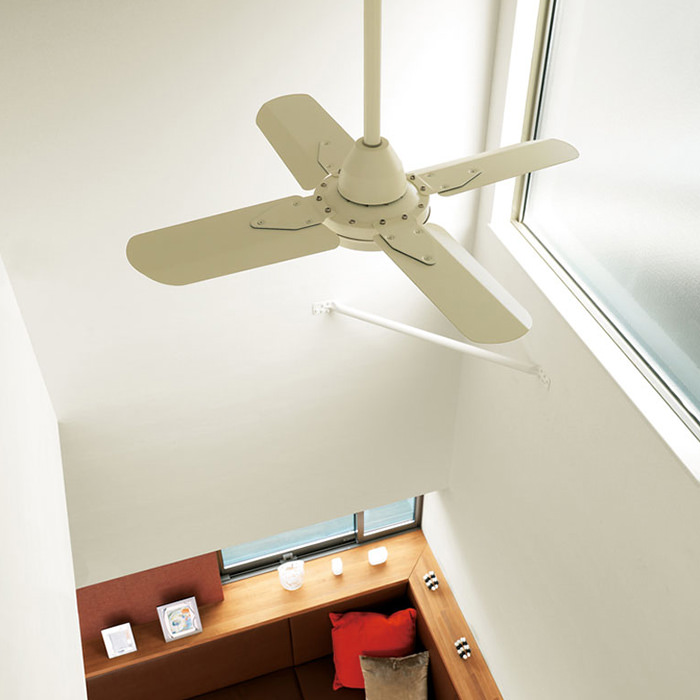 インテリアファン｜Φ800・傾斜対応・リモコン・ホワイト