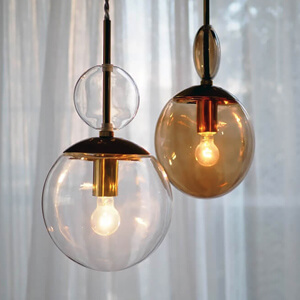 Ellisse オーバルガラス ペンダントライト・全2色