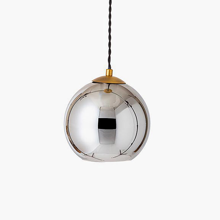 MIRROR1 Φ200 ペンダントライト｜ミラーグレー