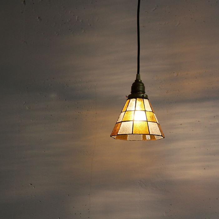 ペンダントライト ステンドグラス【Checker】