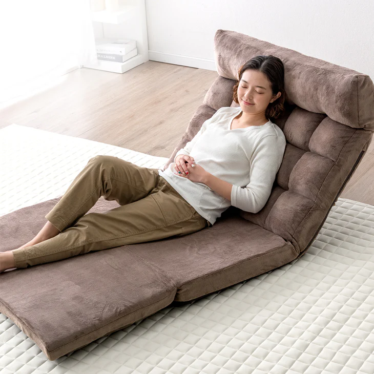 3way ソファベッド ヘッドギア ハイバック リクライニング ローソファ コンパクト 座椅子 一人掛け sofa おしゃれ〔15200105〕