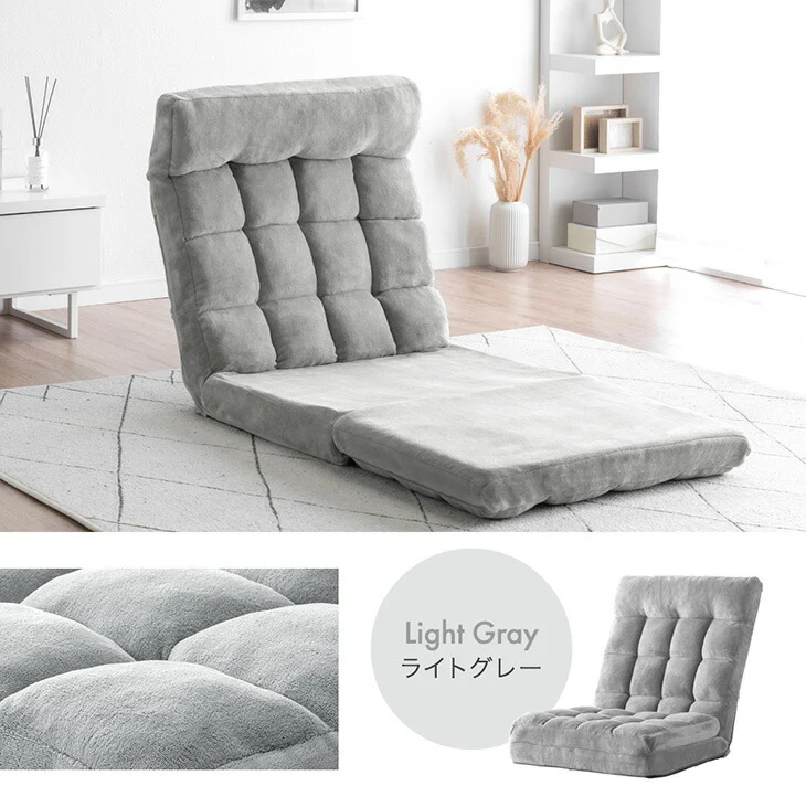 3way 座椅子 ワイド座面 ハイバック リクライニング 5段階ヘッドレスト 1人掛け かわいい〔15200128〕