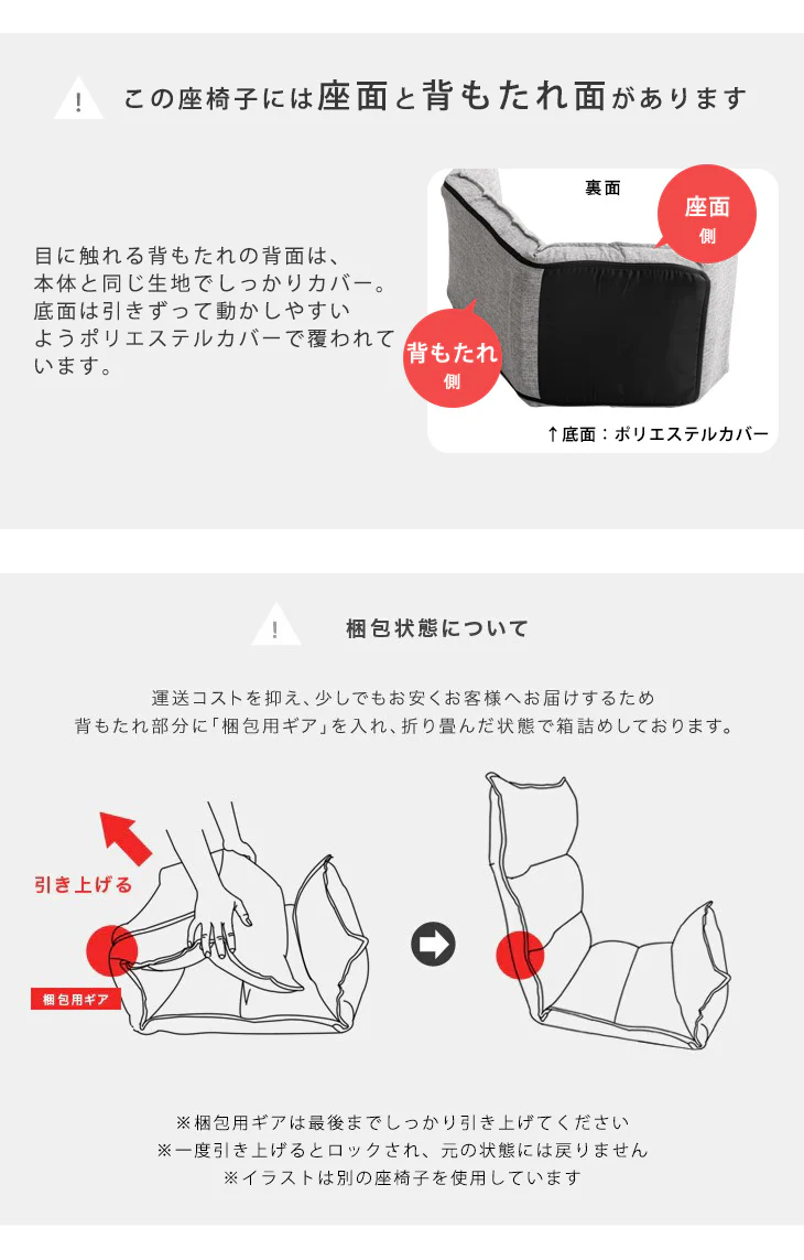 座椅子 ハイバック 低反発 42段階 リクライニング座椅子 チェア 〔15210015〕