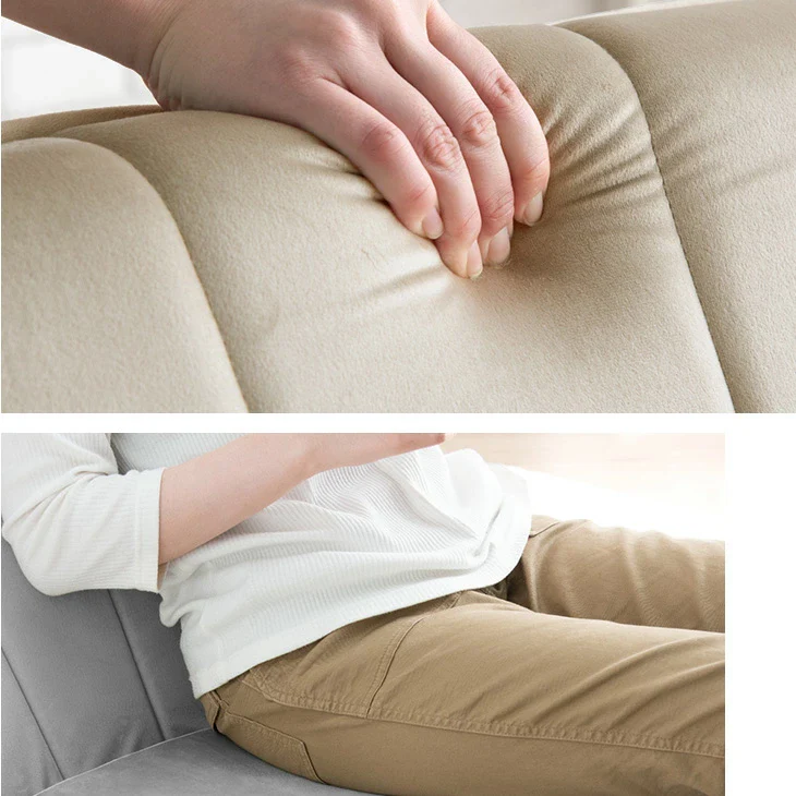 3way ソファベッド 幅89 コンパクト リクライニング ローソファ ソファ 座椅子 くすみカラー 折りたたみ〔44030042〕