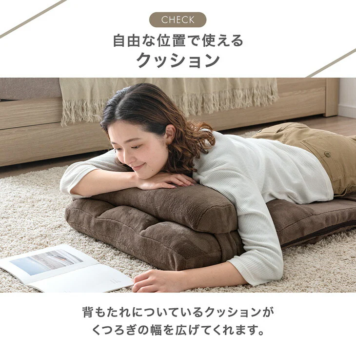 低座面 コンパクト 座椅子 リクライニング 1人掛け 折りたたみ ローソファ フロアソファ リクライニングソファ 〔15200109〕