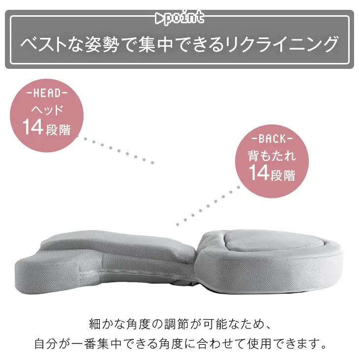 【くすみカラーに一新】 ゲーミング座椅子 リクライニング 14段階 低反発 座椅子 ゲーミングチェア buddy〔16210002〕