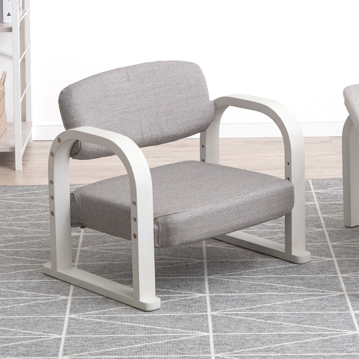 立ち座りラクラク♪ 高座椅子 洗えるカバー 肘付き 高さ調整 ロータイプ 1人掛け 木製 座椅子 一人掛け 高齢者〔21310145〕