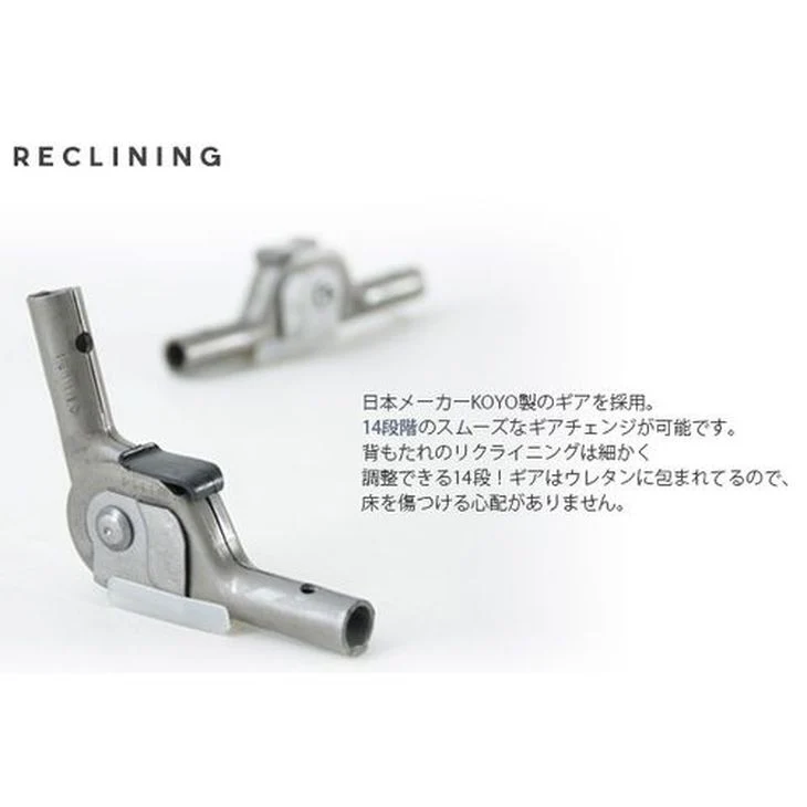 日本製 ポケットコイル 座椅子 ブルー 14段階 リクライニング 〔4403010500〕