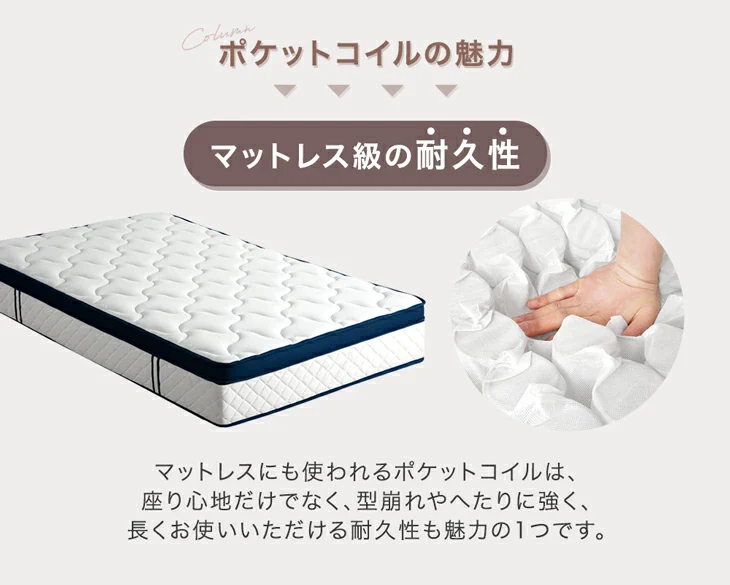 連結できる ポケットコイル 座椅子 2個セット 14段階 リクライニング ヘッドギア付き へたりにくい 北欧 ローソファ〔99901013〕