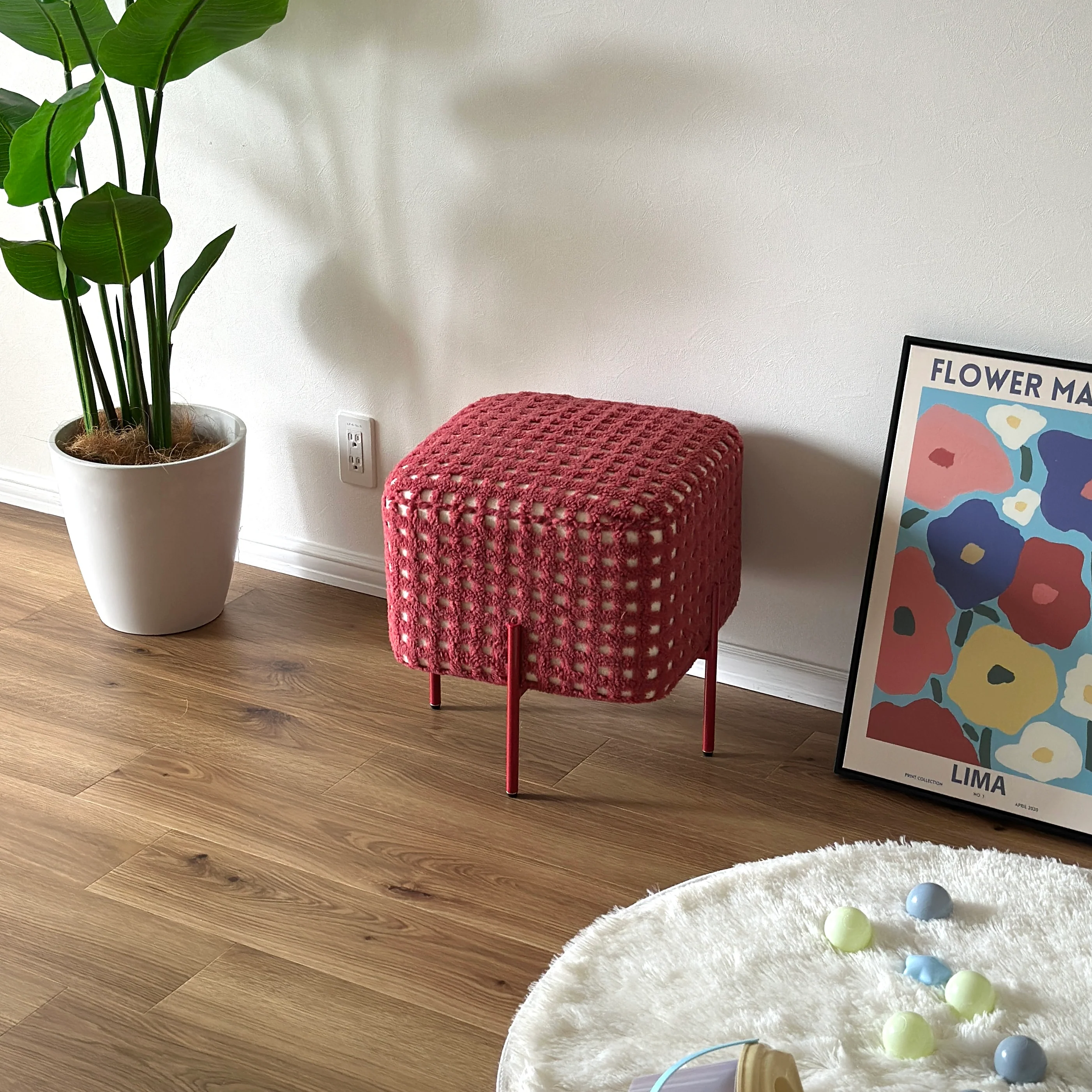 もこもこチェックスツール