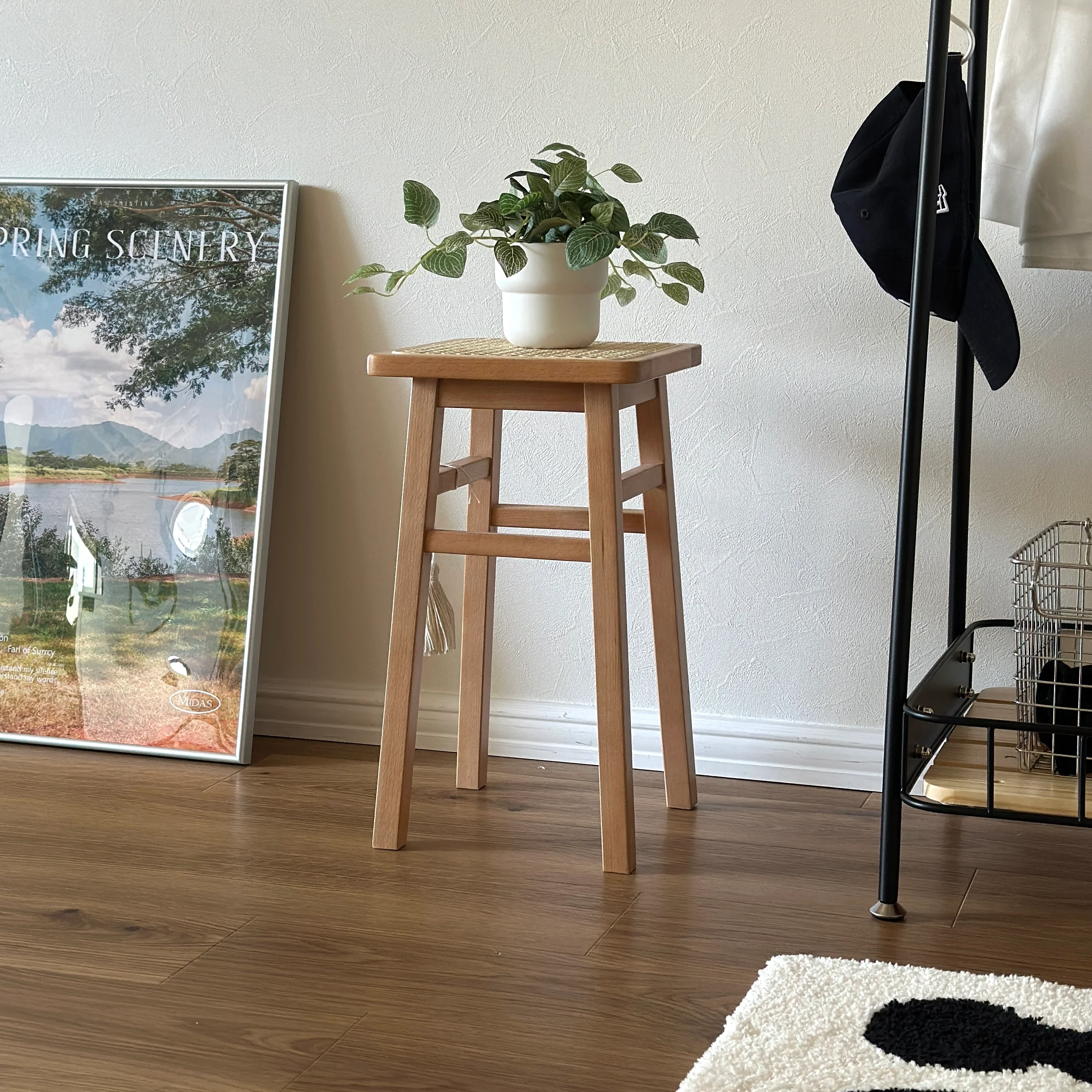 ラタンスクエアマルチスツール