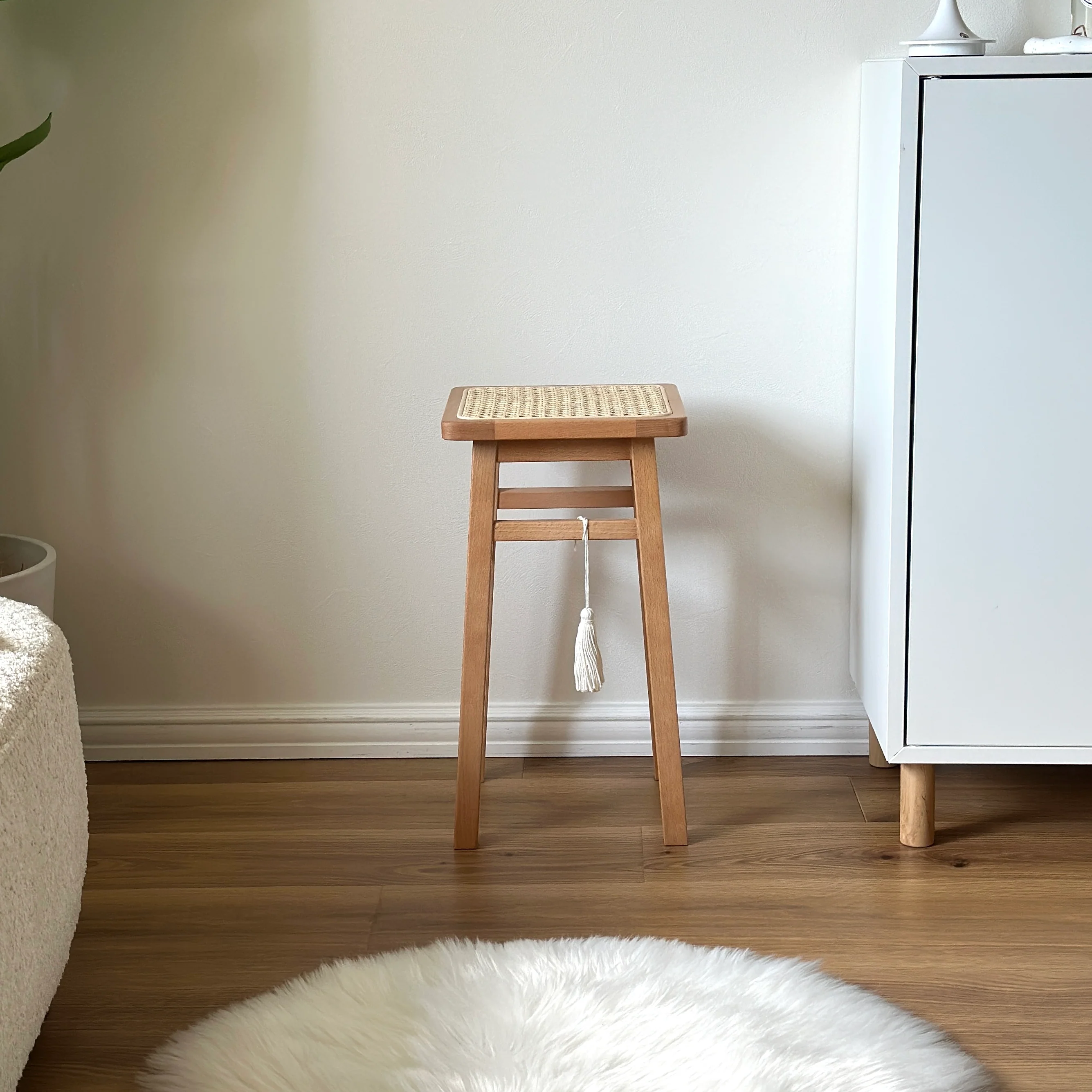 ラタンスクエアマルチスツール