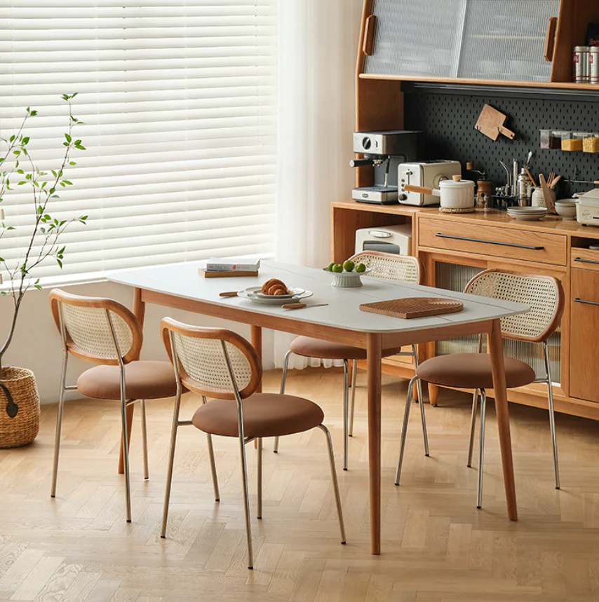 ラタン調スタッキングチェア