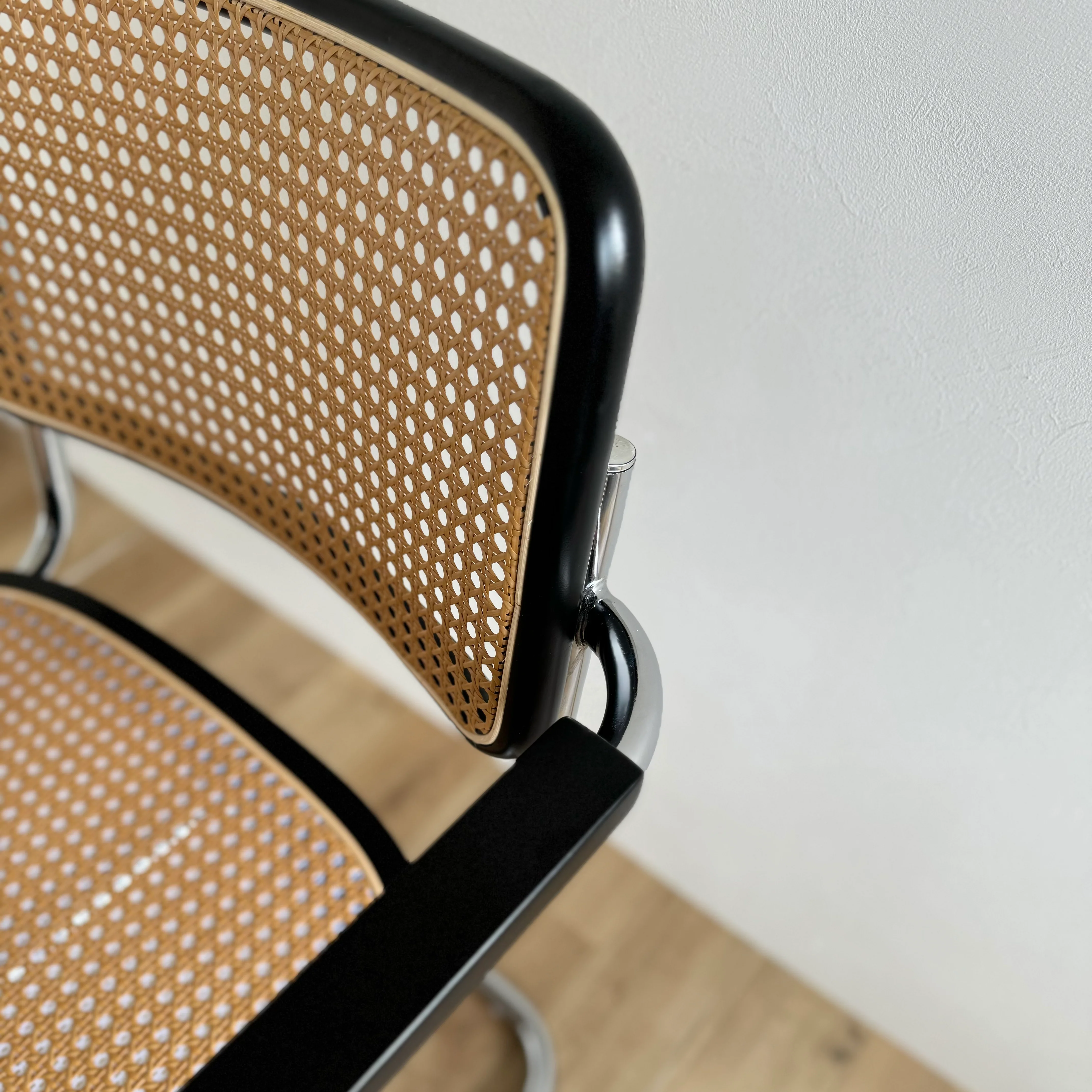 ラタンパイプチェア 肘掛け付