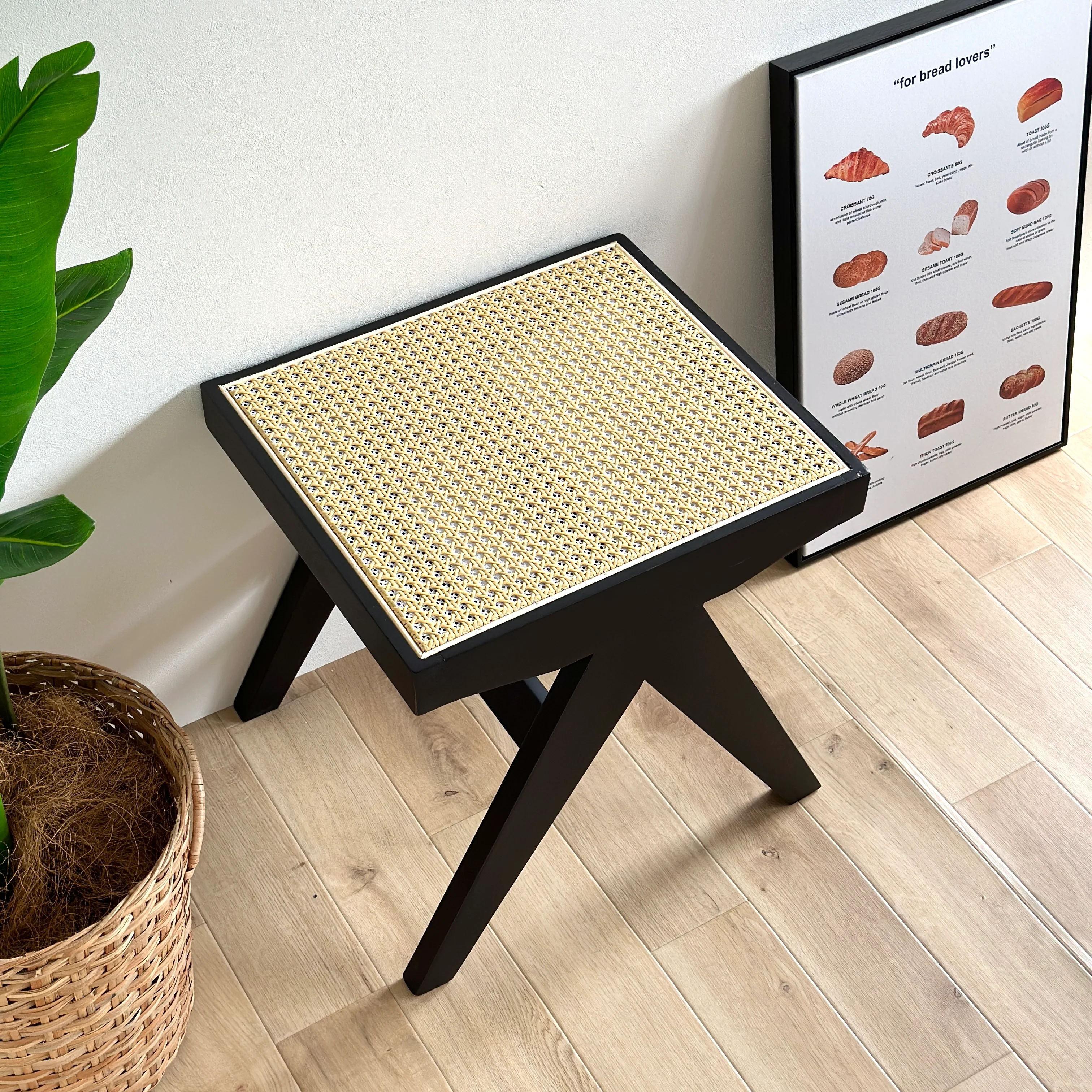 ラタンベンチスツール