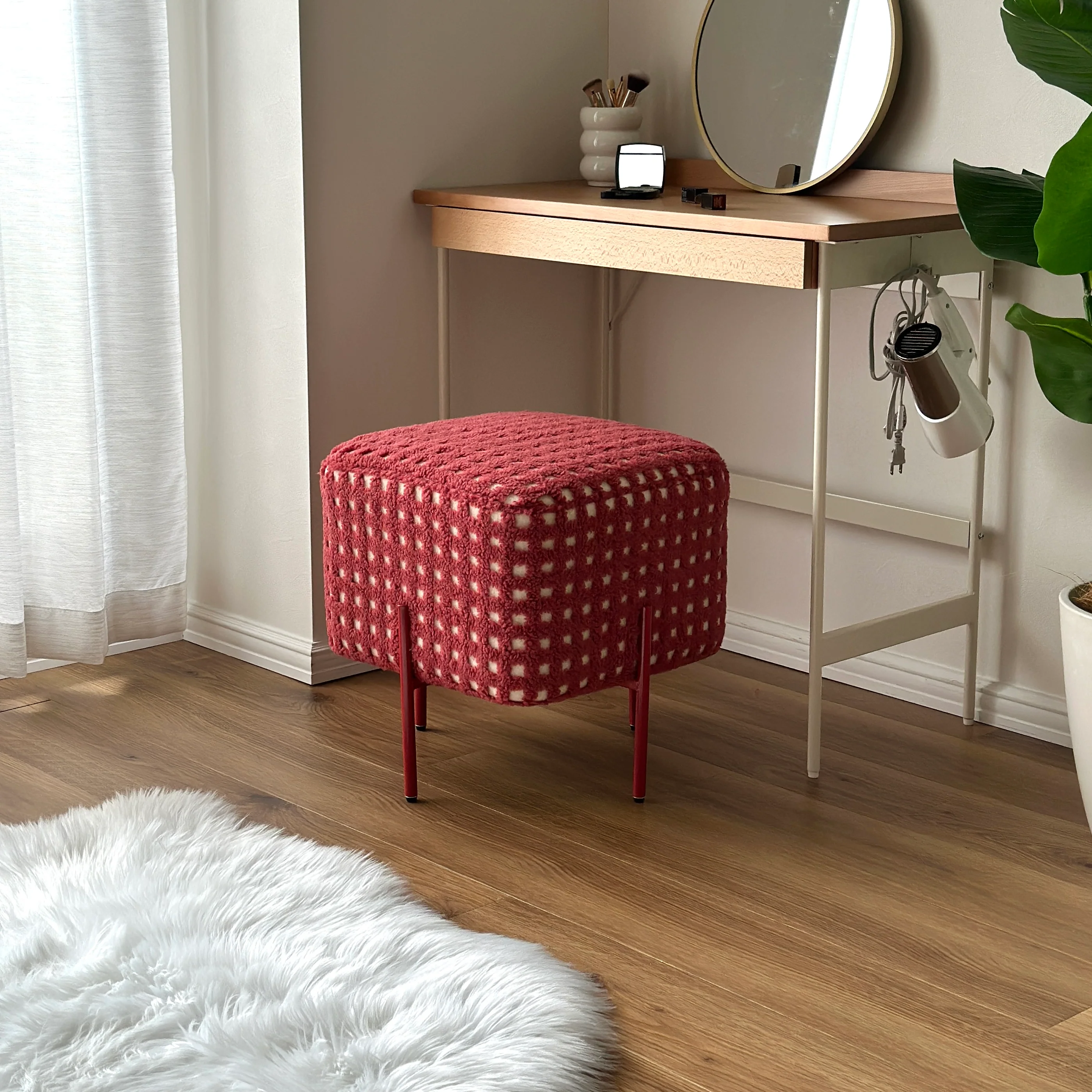 もこもこチェックスツール