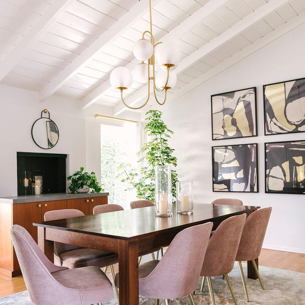 グースネックシャンデリア