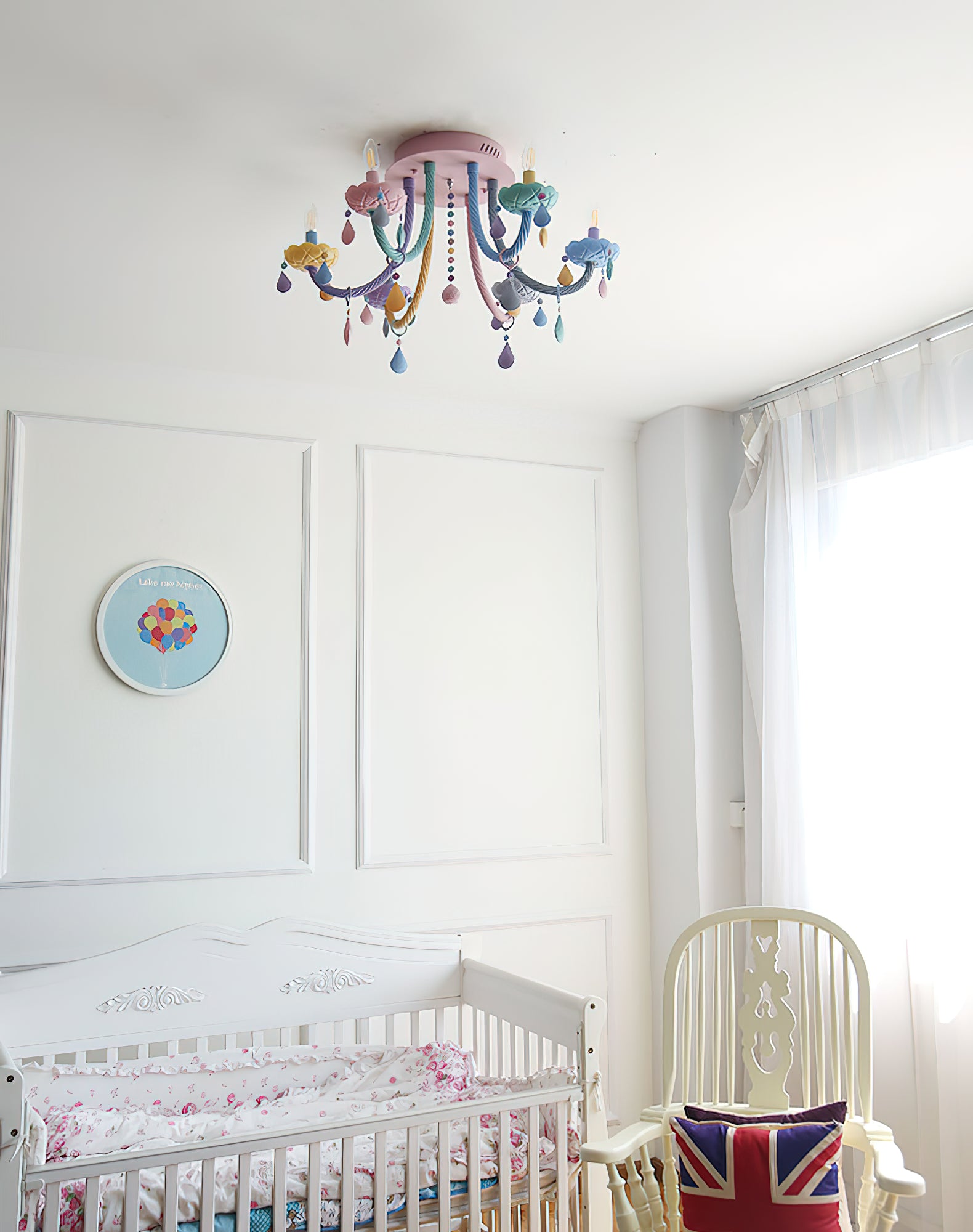 マカロン シャンデリア クリスタル シーリング ランプ