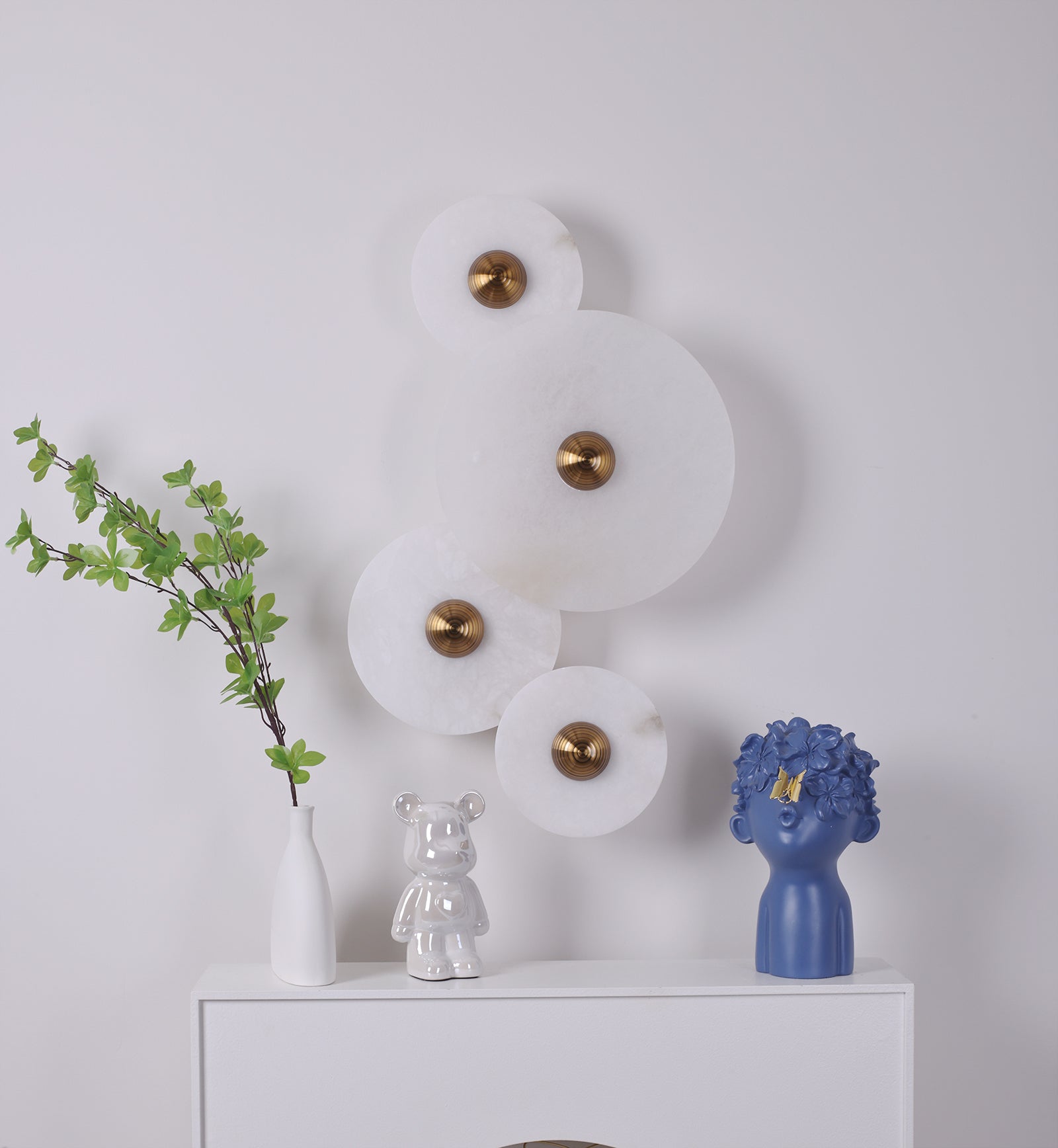 Alabaster Planes Wall Lamp