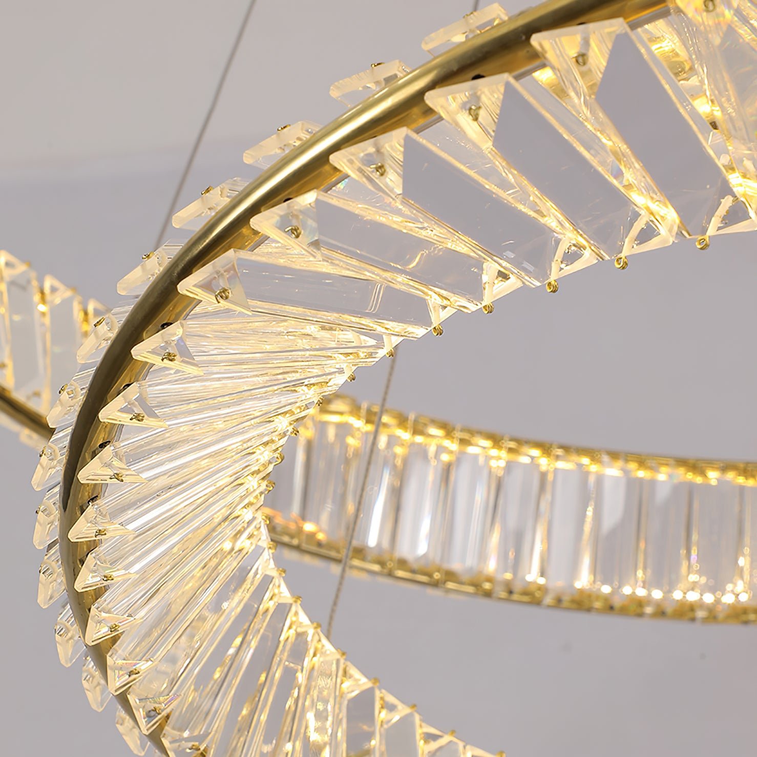 Ous クリスタル リング シャンデリア