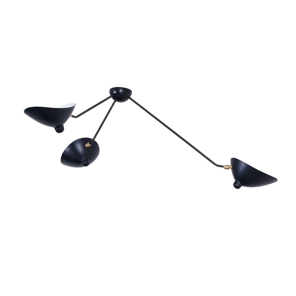Leaning Serge Mouille Ceiling Lamp B
