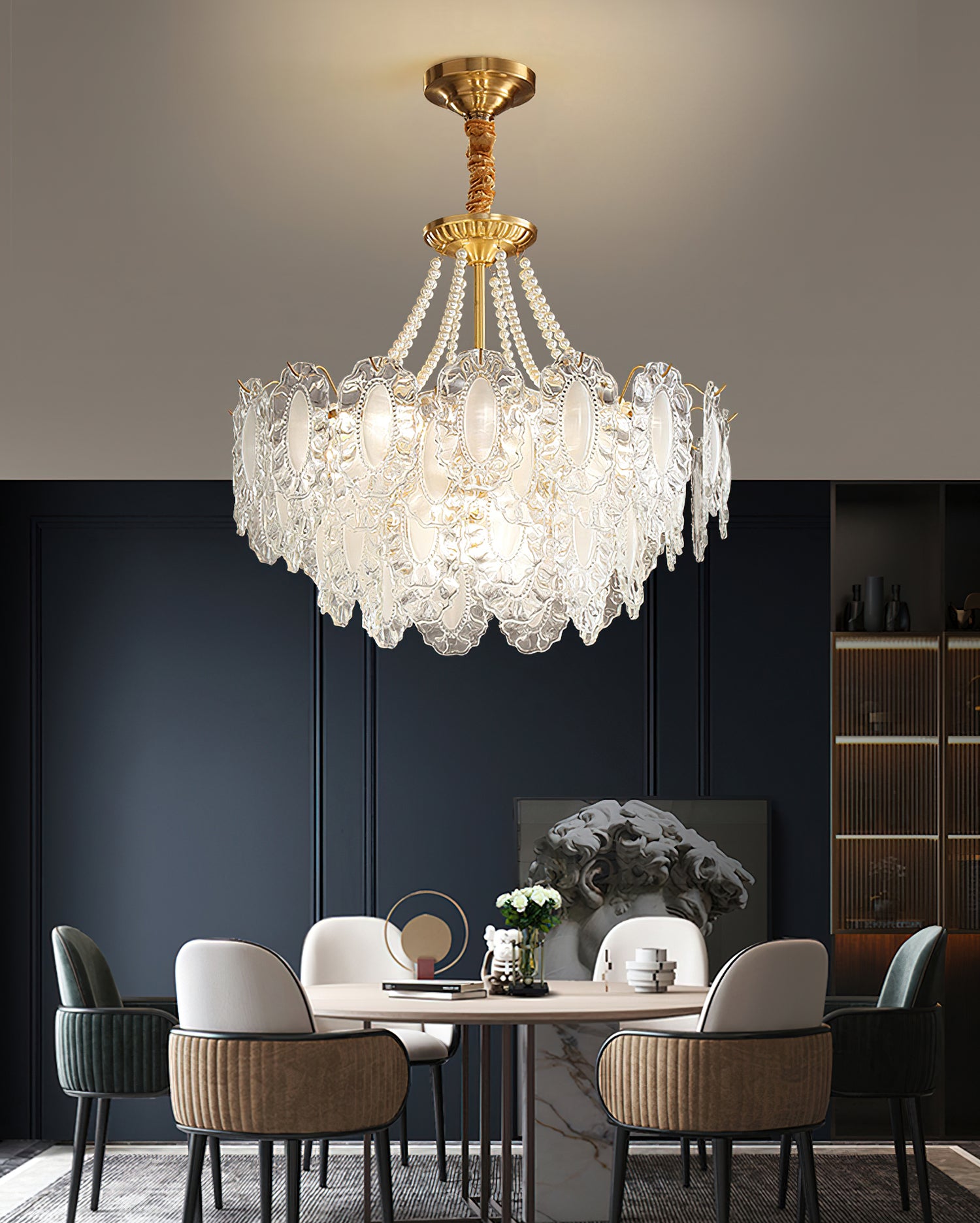 Nason Pearl Glass Chandelier