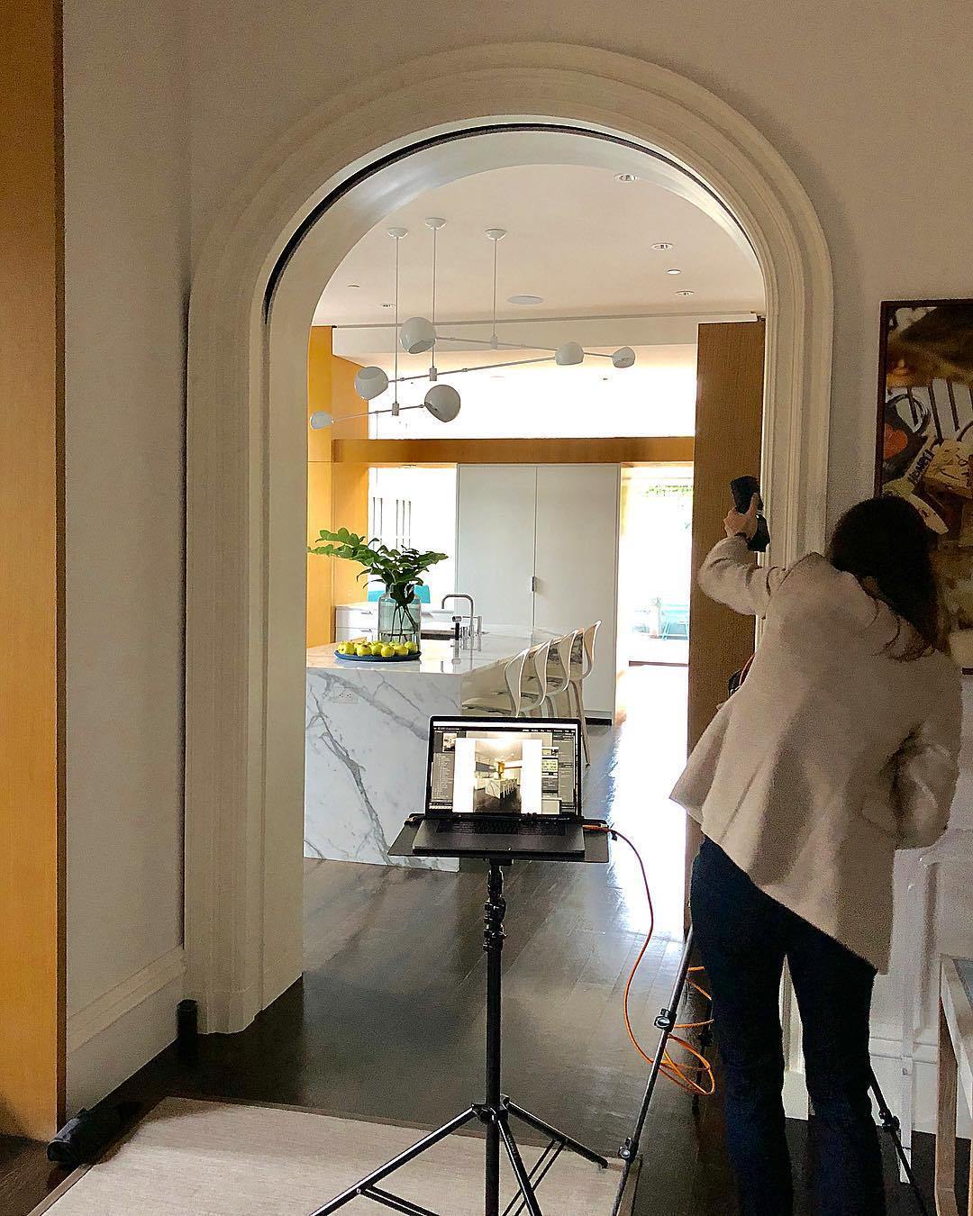 仕上げシャンデリア