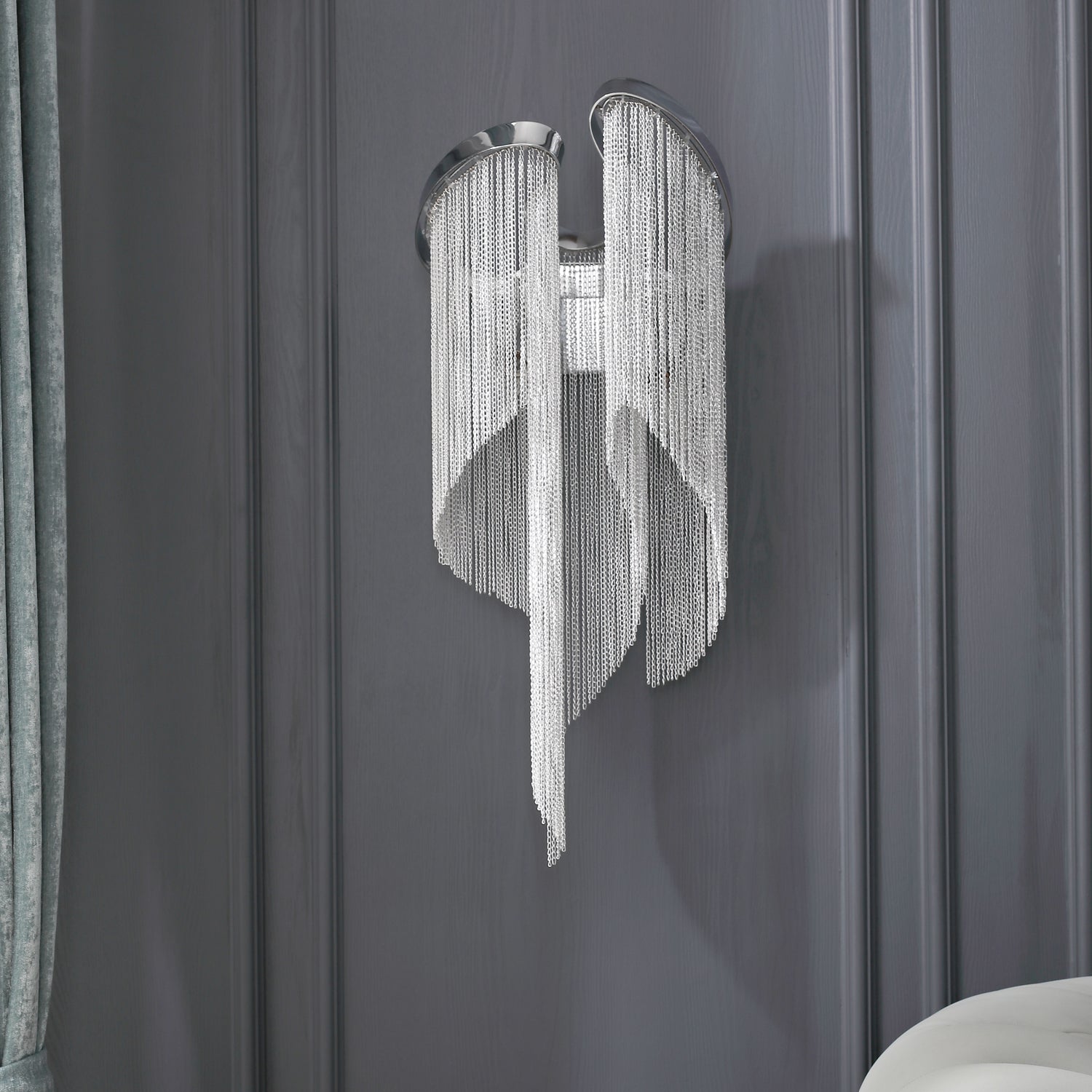 チェーンタッセルウォールランプ