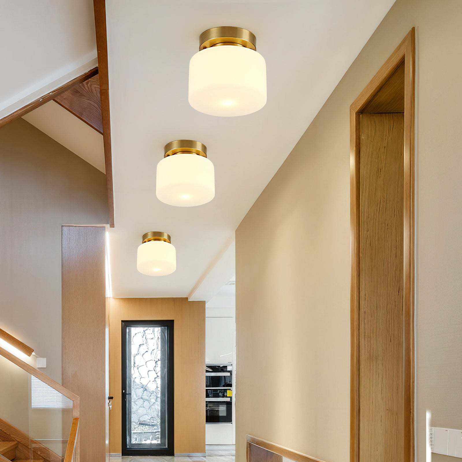 Tatum Glass Ceiling Light