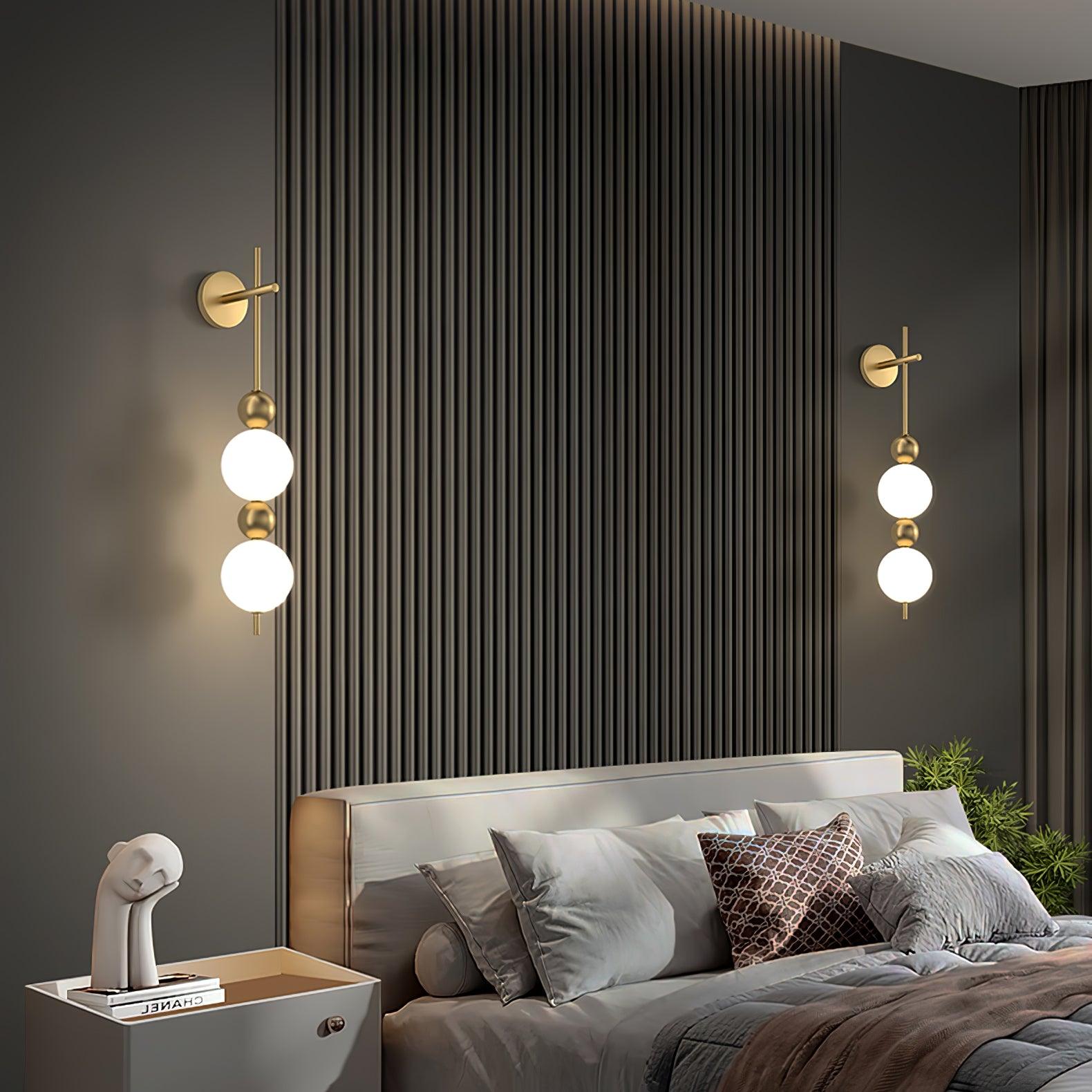 砂糖漬けのホーズ ストリング真鍮ウォールランプ