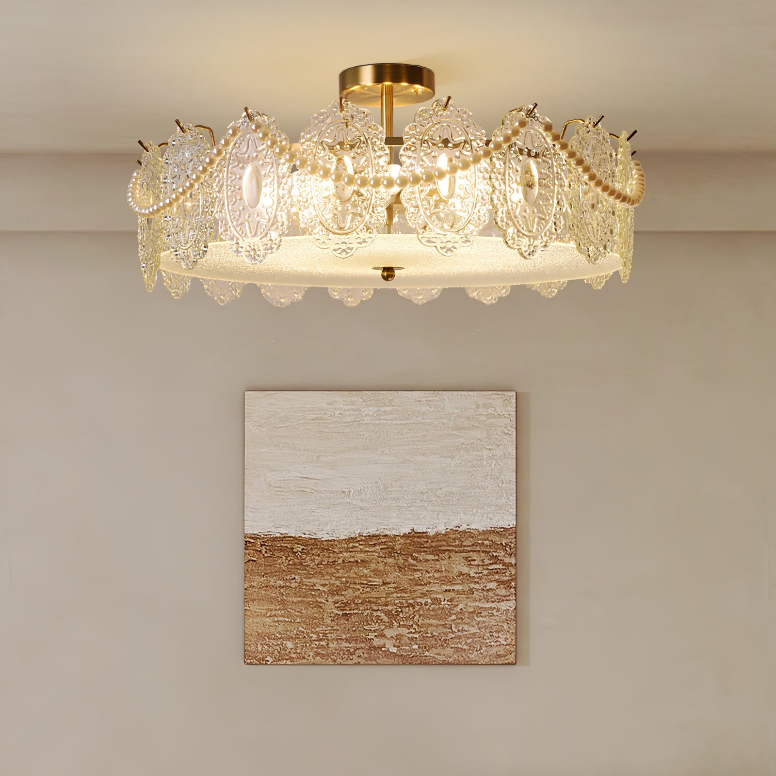 ドラムクリスタルシャンデリア