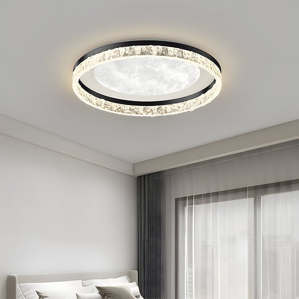 Black Minimalist Bedroom LED Ceiling lamp