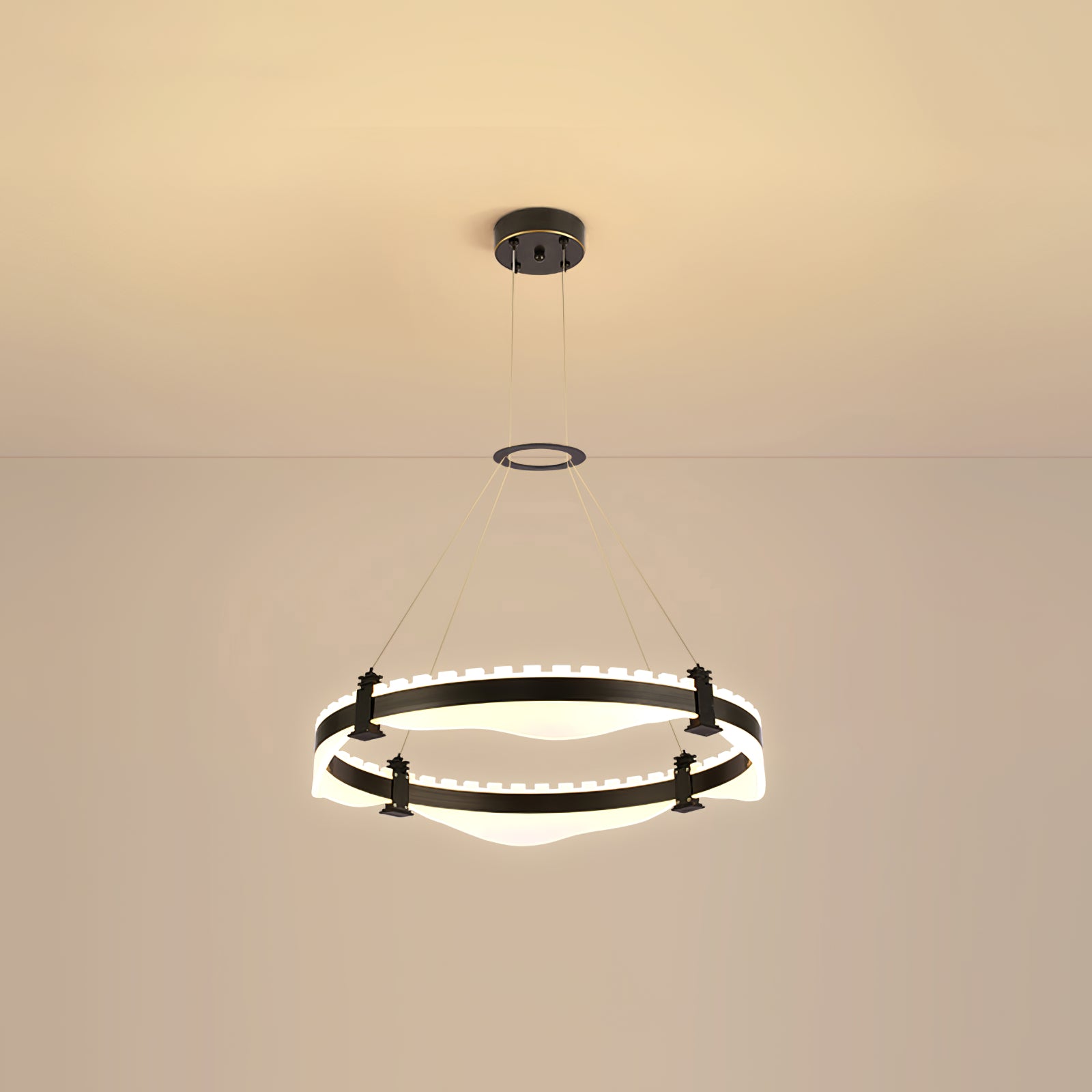 Ring Metallic Chandelier
