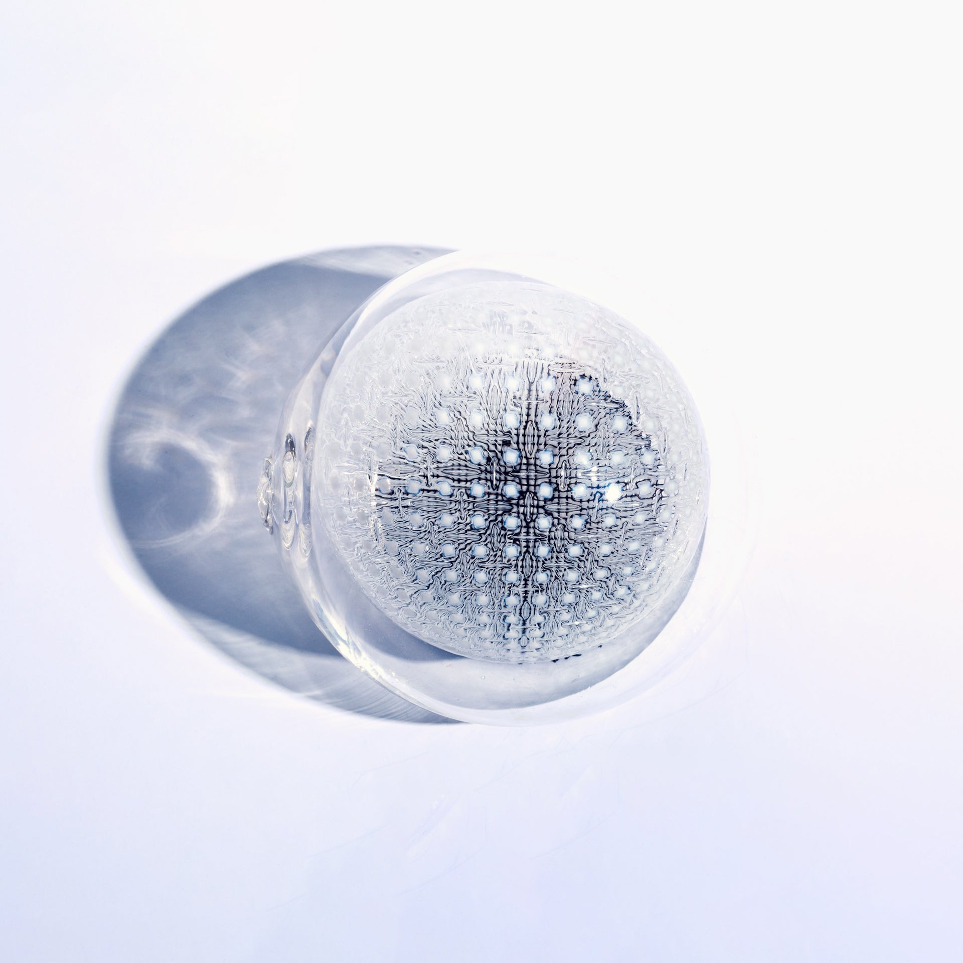 White-Clear Glass Wall Lamp