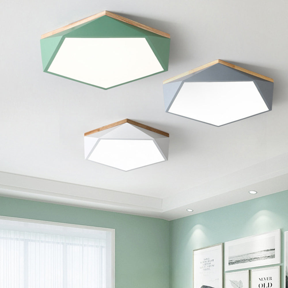 寝室に最適なスタイリッシュでモダンなアイアン製LEDシーリングライト