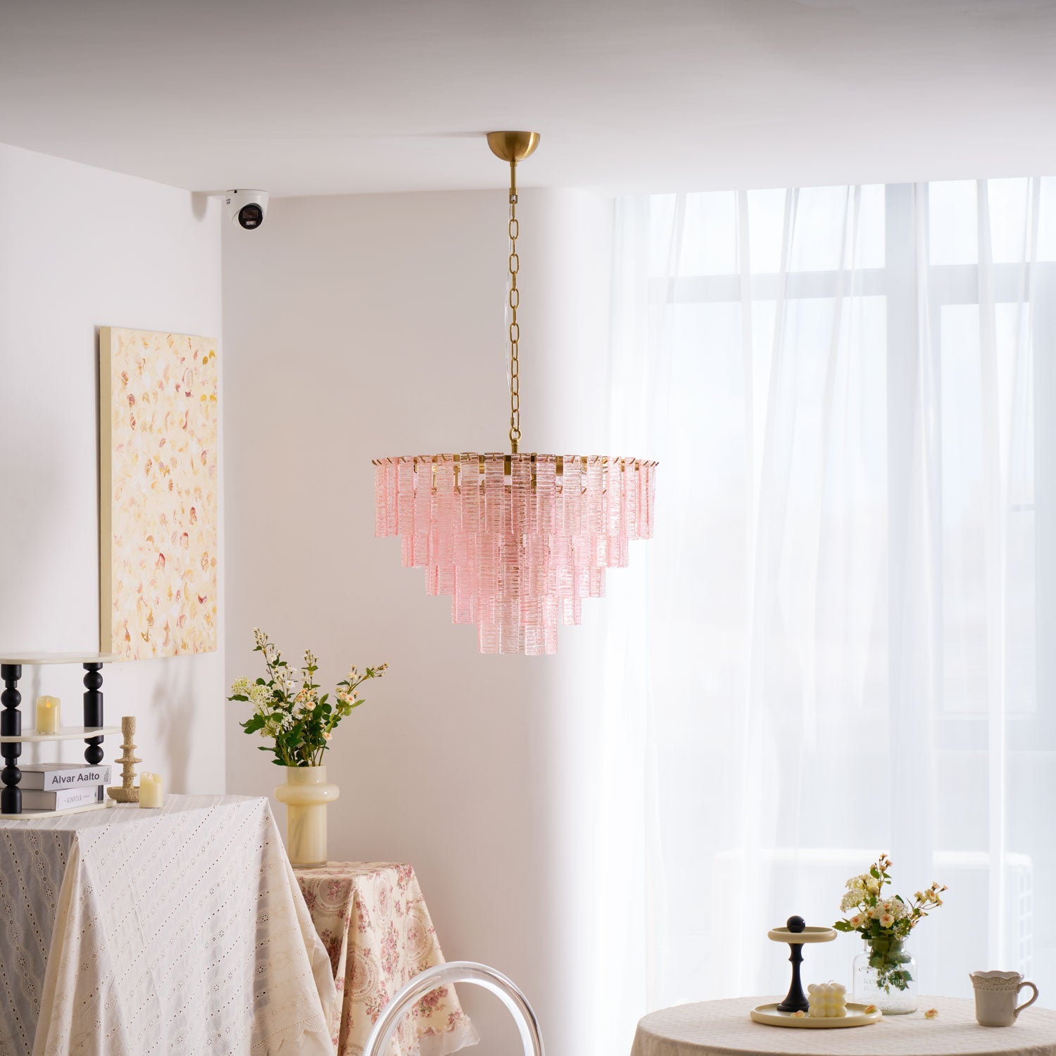 Opalora Pink Chandelier