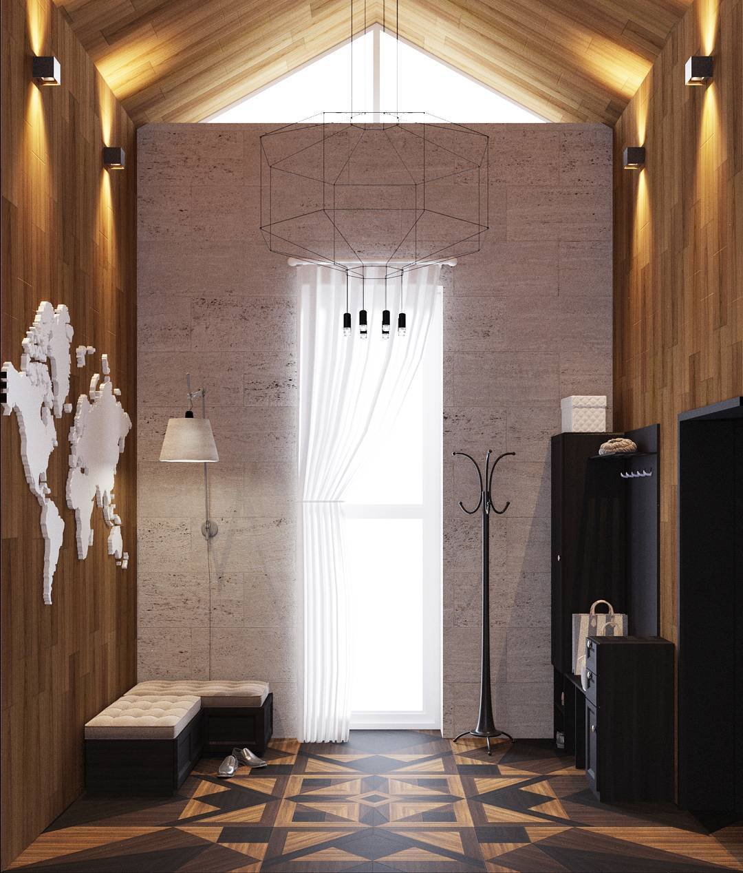 ライン3Dハンギングランプ