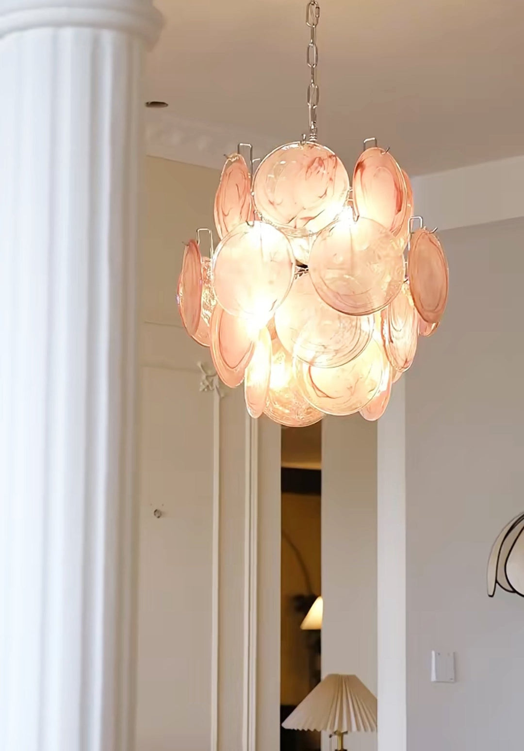 Loire Valley Glass Chandelier