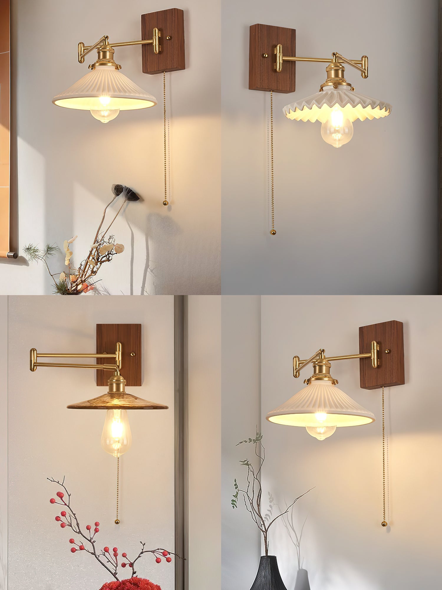 ヘリテージ ウォールナット ウォールランプ