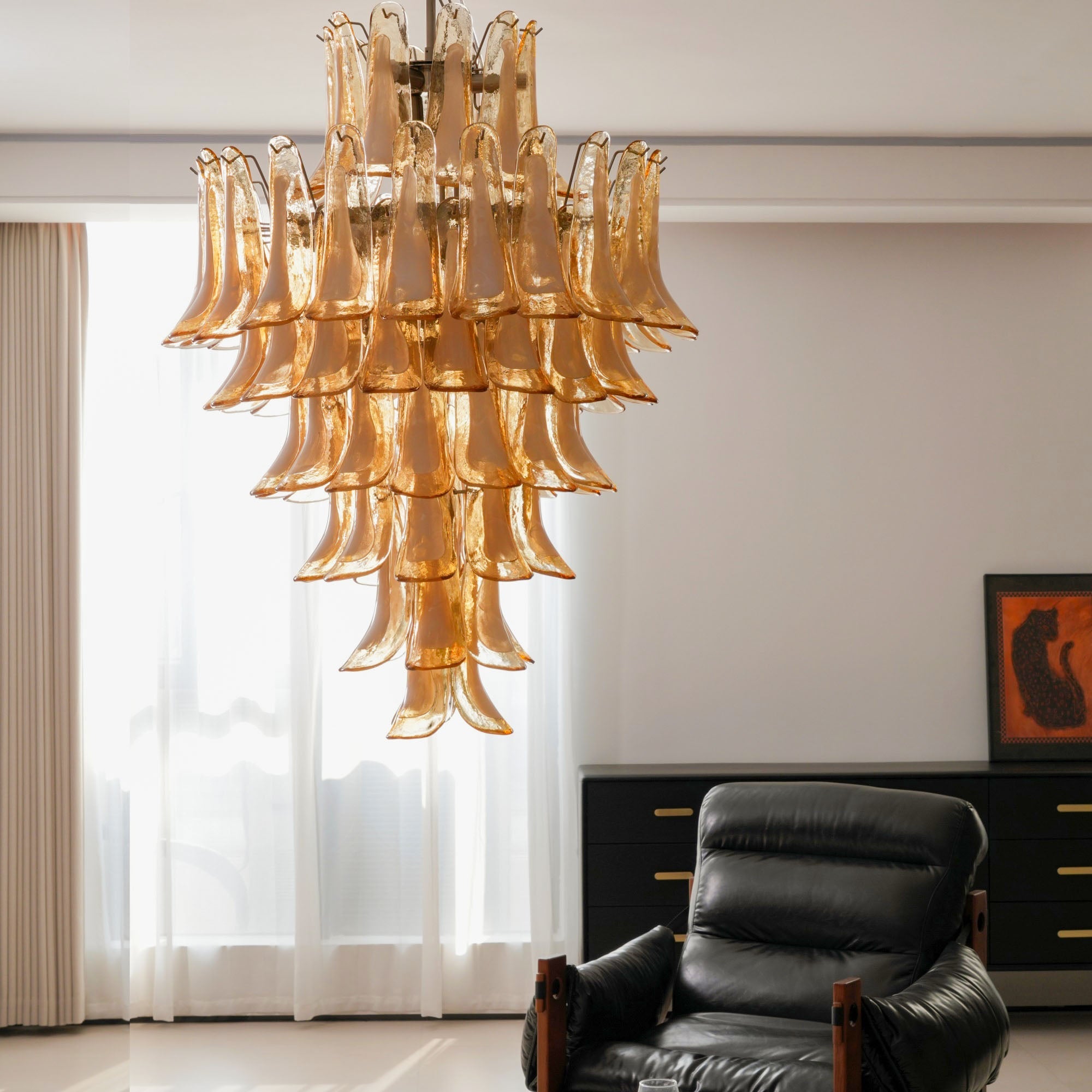 Mazzega Petals Chandelier