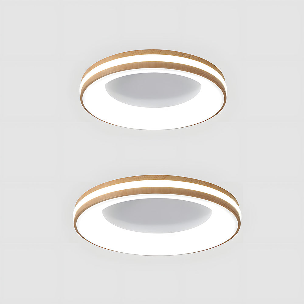 寝室に最適な、モダンでシンプルな鉄製の円形天井照明器具