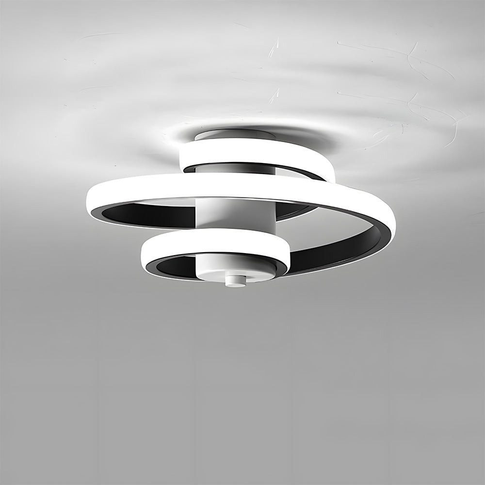 北欧風スパイラルLED廊下天井照明