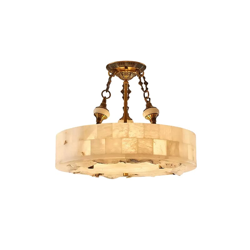 溝付きアラバスター天井ランプ