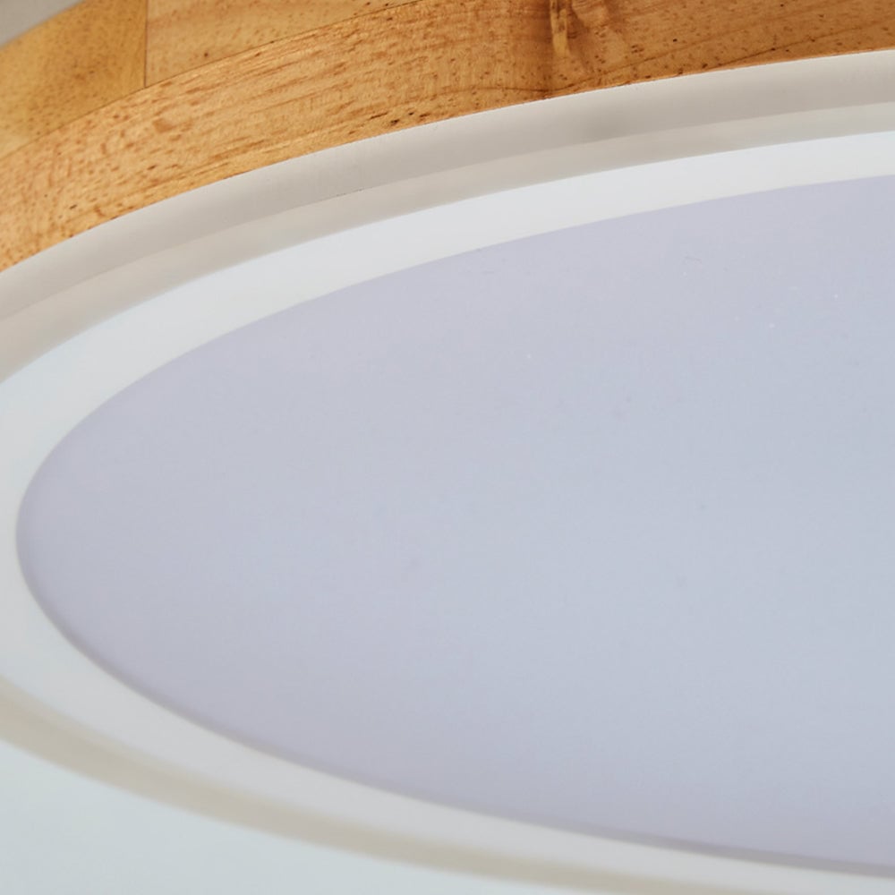 レトロな木製LED寝室用シーリングライト