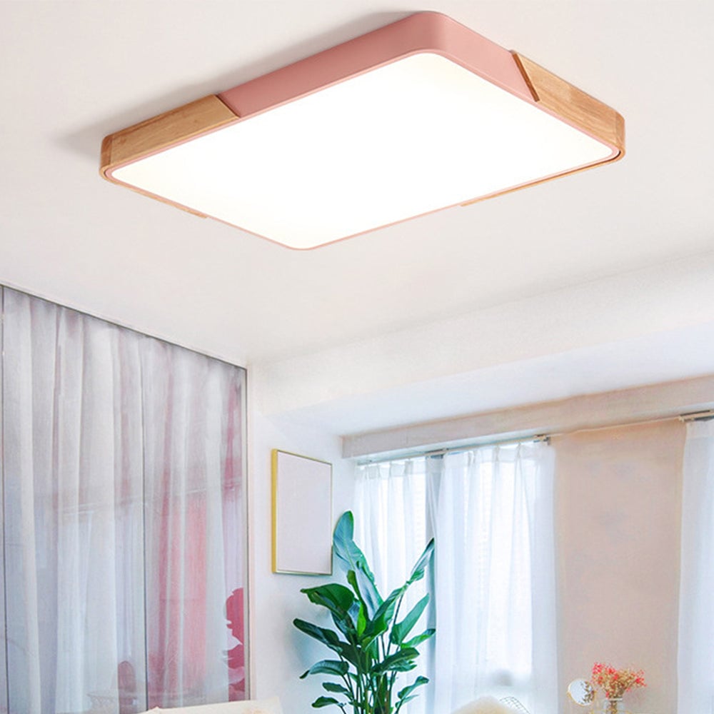 北欧モダン長方形LEDリビングルームシーリングライト