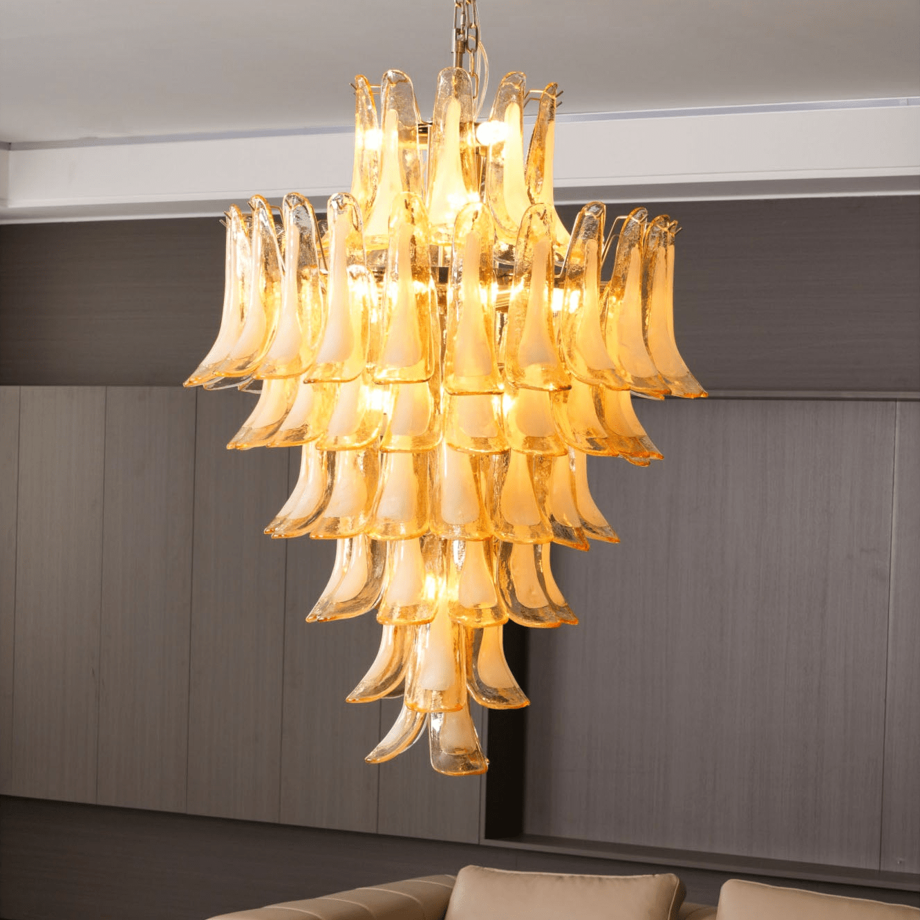 Mazzega Petals Chandelier