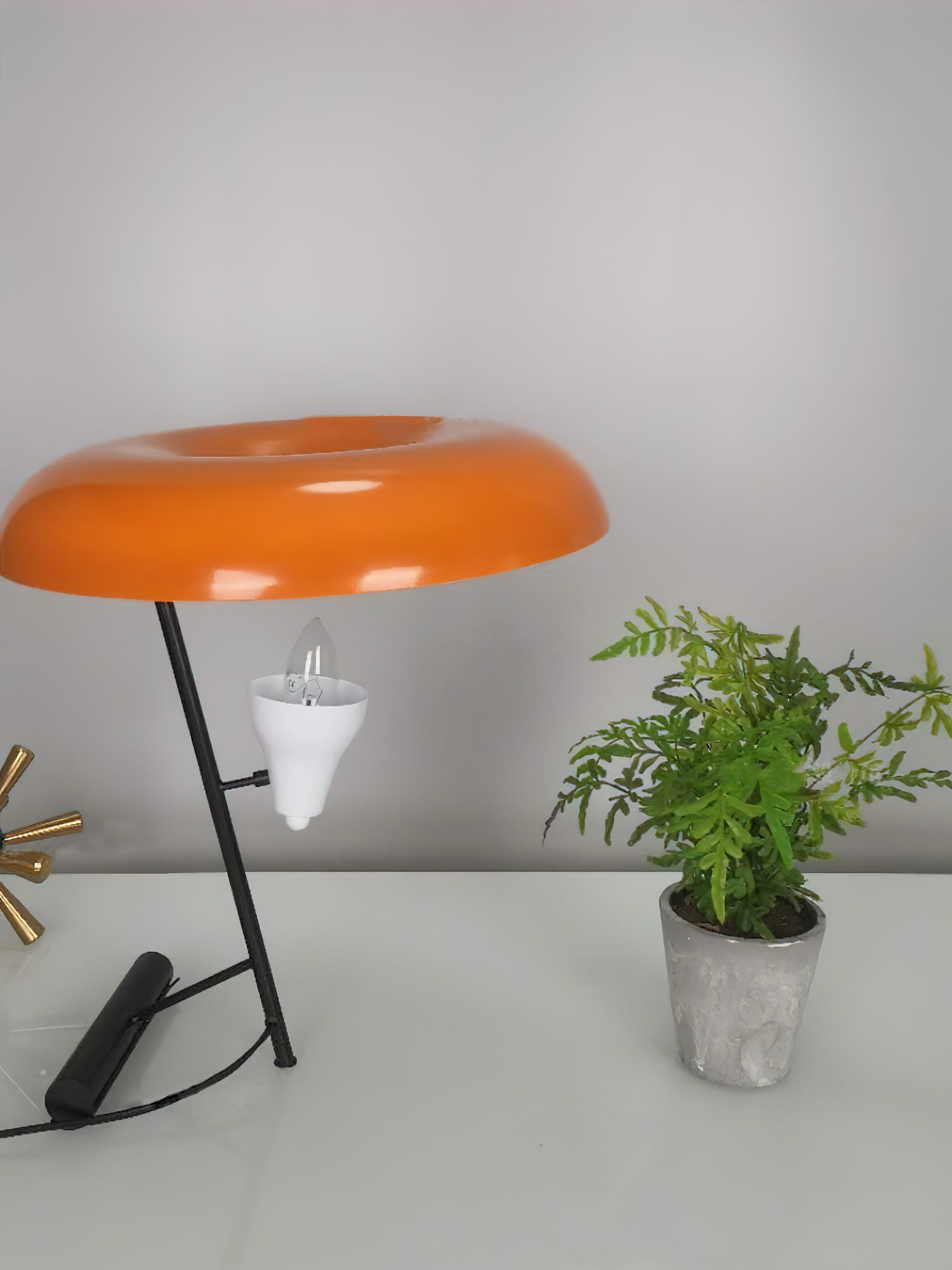 オレンジドーナツテーブルランプ