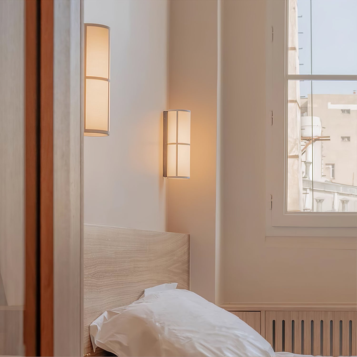 シリンダーファブリックウォールランプ