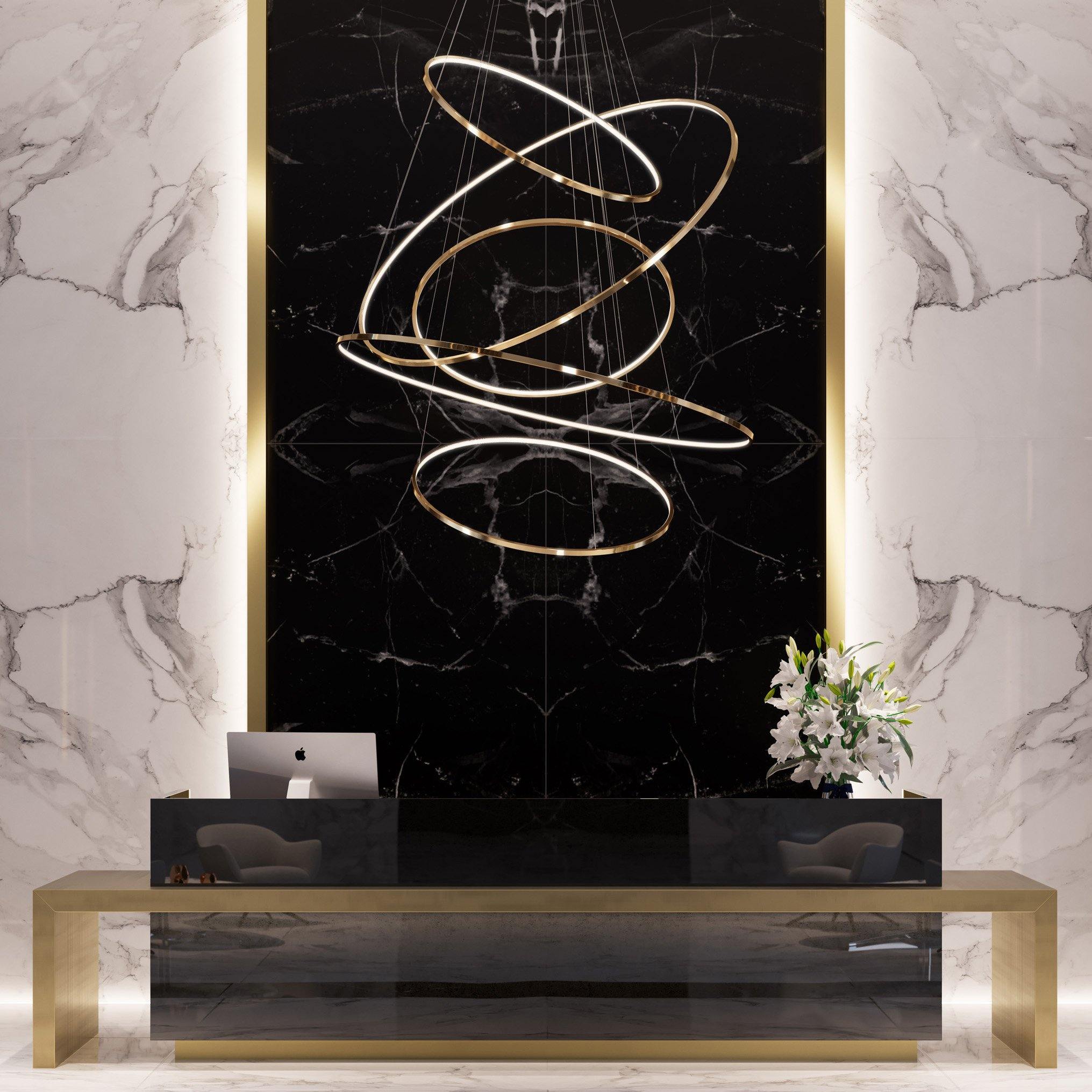 ロホヤのゴールドシャンデリア